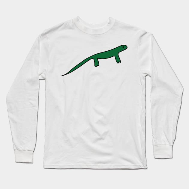 Lizard (Digital) Long Sleeve T-Shirt by natees33